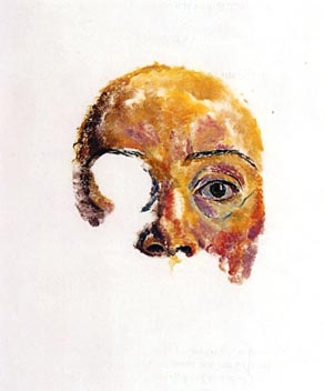 Catherine Cuneo d'Ornano, Sans titre (détail), 2006, huile sur papier - 0,52× 0,74 m.
