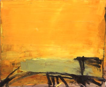 Patrick Le Corf, D'après Claude Lorrain, 2007, huile sur isorel - 114 × 146,5 cm.