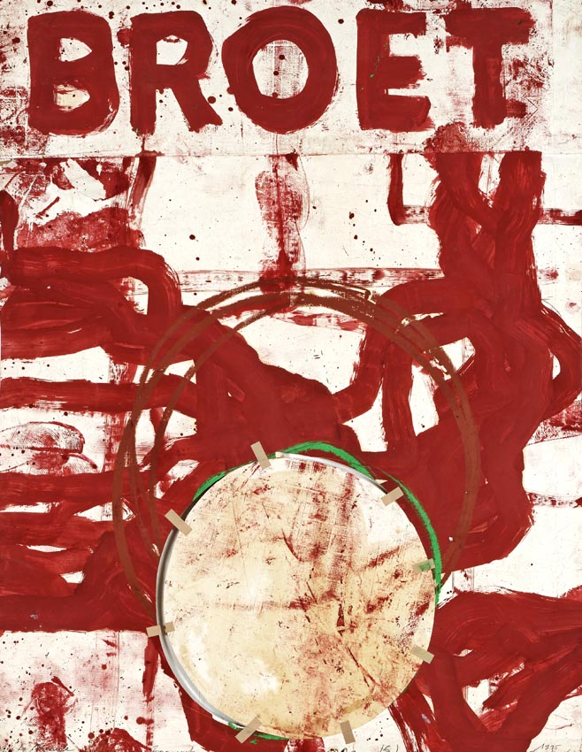Peinture de la série des 'Rubriques', Broet, 1995